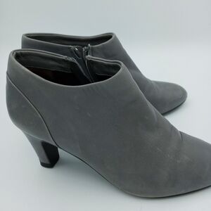 J. Crew Side Zip Leather Upper Chelsea booties